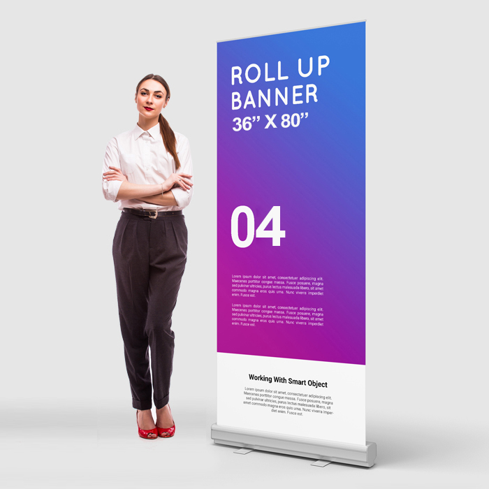 36 x 80 Retractable Banner Stand & Graphic Print