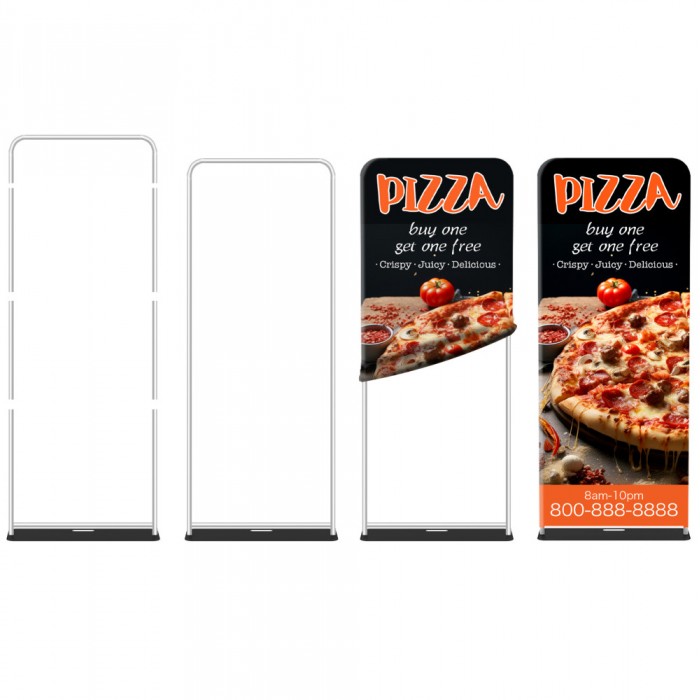 Tension Fabric Stand 36x90 - Single or Double Sided Print - Image 2